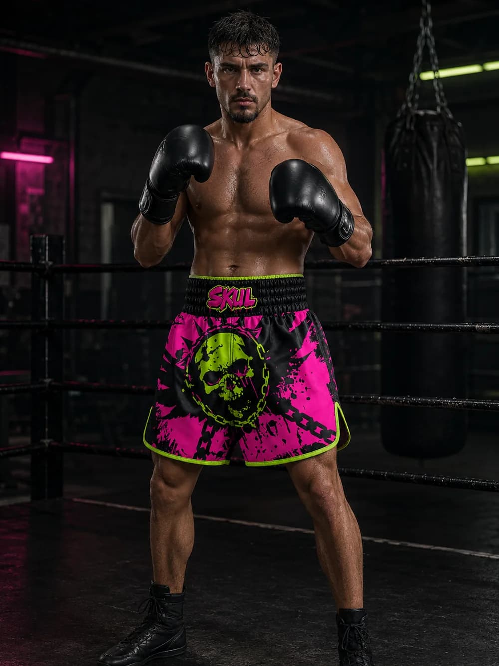 Dead Signal boxing shorts by Phantom Republic — view 1 of 3