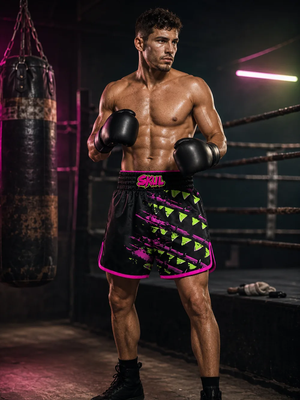 Slip Fang boxing shorts by Phantom Republic — view 1 of 3